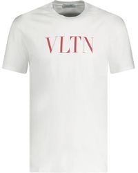 Valentino Vltn Star T-shirt in White for Men | Lyst