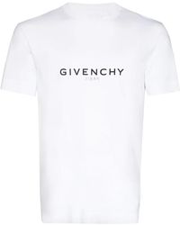 Givenchy - Reversible Logo-print Cotton-jersey T-shirt - Lyst