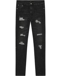 Magrit - Noir Ripped Slim Jeans - Lyst