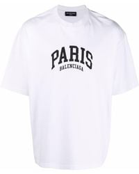 Balenciaga - Cities Paris T-shirt White - Lyst