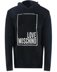 Love Moschino - Iconic Box Logo Hoodie - Lyst