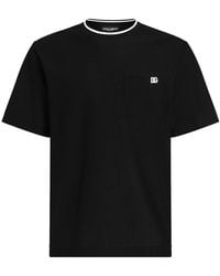 Dolce & Gabbana - Piqué Patch Pocket T-Shirt - Lyst