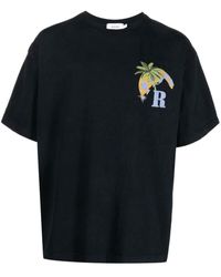Rhude - Moonlight Tropics Logo Print T-Shirt - Lyst