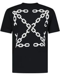 Off-White c/o Virgil Abloh - Off- Chain Arrow Printed T-Shirt - Lyst