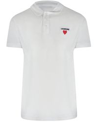 Love Moschino - Small Heart Logo Polo Shirt - Lyst