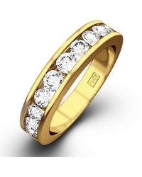 The Diamond Store - Rae 18K Diamond Half Band Eternity Ring 1.00Ct H/Si - Lyst