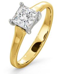 The Diamond Store - Certified Lucy 18K Diamond Engagement Ring 0.75Ct-F-G/Vs - Lyst