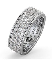 The Diamond Store - Eternity Ring Tia 18Kw Diamond 2.00Ct H/Si - Lyst
