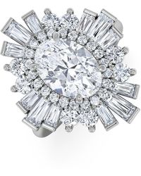 The Diamond Store - The Radiance Lab Diamond Ring 3.35Ct H/Si Set - Lyst