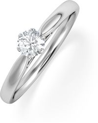 The Diamond Store - Engagement Ring High Set Chloe 18K Diamond 0.25Ct H/Si - Lyst