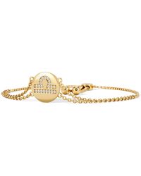 The Diamond Store - Astrology Libra 0.07Ct Lab Grown Diamond Adjustable Medallion Bracelet 18K Vermeil - Lyst