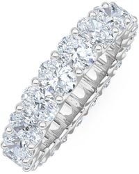 The Diamond Store - Sempre Oval Cut 3.00Ct Lab Diamond Eternity Ring - Lyst