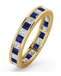 The Diamond Store - Eternity Ring Lauren Diamonds G/Vs And Sapphire 2.30Ct - Lyst