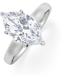 The Diamond Store - Amora Marquise 2.00Ct Lab Diamond Engagement Ring F/Vs Set - Lyst