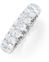 The Diamond Store - Luxe 4.00Ct Lab Diamond Eternity Ring With Igi Certified Oval-Cut Diamonds - Lyst