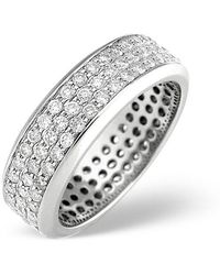 The Diamond Store - 18K Brilliant Cut Diamond Eternity Ring 1.30Ct - Lyst