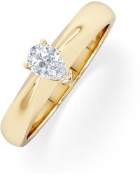 The Diamond Store - Naomi Pear Cut Lab Diamond Engagement Ring 0.33Ct H/Si - Lyst