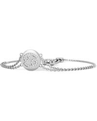The Diamond Store - Astrology Cancer 0.07Ct Lab Grown Diamond Adjustable Medallion Bracelet Sterling - Lyst