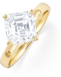 The Diamond Store - Origin Twist 2.00Ct Asscher Cut Lab Diamond Solitaire Engagement Ring - Lyst