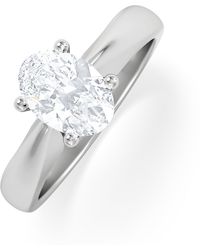 The Diamond Store - Naomi Oval Cut Lab Diamond Engagement Ring 1.00Ct H/Si - Lyst