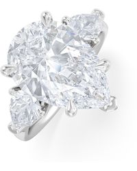The Diamond Store - Adore 6.00Ct Pear Cut Lab Diamond 3 Stone Engagement Ring - Lyst