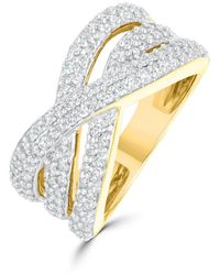 The Diamond Store - Wide Ring 0.50Ct Diamond 9K - Lyst