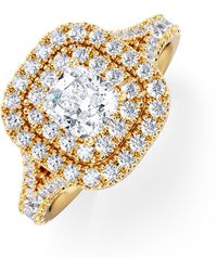 The Diamond Store - Anastasia Gia Diamond Halo Engagement Ring - Lyst
