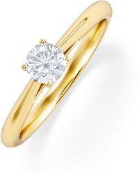 The Diamond Store - Engagement Ring Certified Elysia 18K Diamond 0.33Ct-F-G/Vs - Lyst