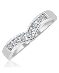 The Diamond Store - Lab Diamond Wishbone Ring 0.25Ct H/Si - Lyst
