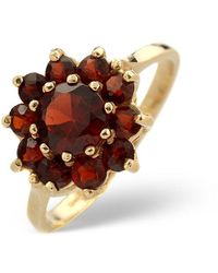 The Diamond Store - Garnet Ring 9K - Lyst
