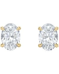 The Diamond Store - 3.00Ct Oval Cut Lab Diamond Stud Earrings - Lyst