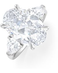 The Diamond Store - Adore 6.00Ct Oval Cut Lab Diamond 3 Stone Engagement Ring - Lyst