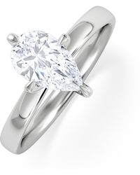 The Diamond Store - Origin Twist 1.00Ct Pear Cut Lab Diamond Solitaire Engagement Ring - Lyst