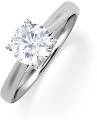 The Diamond Store - 1 Carat Diamond Engagement Ring Grace Lab F/Vs1 Igi Certified - Lyst