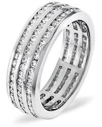 The Diamond Store - 1.5Ct H/Si Diamond 18K Full Band Ring - Lyst
