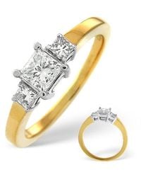 The Diamond Store - H/Si Solitaire With Shoulders Ring 1.24Ct Lab Diamond 18K - Lyst