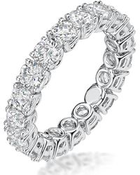 The Diamond Store - Stella Diamond Eternity Ring Round Cut 2.3Ct Vvs Size H-I - Lyst