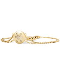 The Diamond Store - Astrology Pisces 0.07Ct Lab Grown Diamond Adjustable Medallion Bracelet 18K Vermeil - Lyst