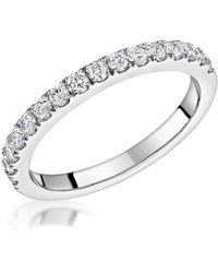 The Diamond Store - Natalia Matching 2Mm Wedding Band 0.50Ct H/Si Diamonds - Lyst