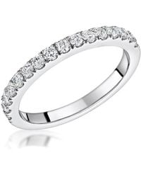 The Diamond Store - Natalia Matching 2Mm Wedding Band 0.55Ct H/Si Diamonds 18Kw - Lyst