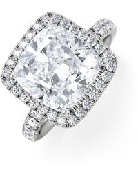 The Diamond Store - Beatrice 5.75Ct Lab Diamond Cushion Cut Engagement Ring - Lyst