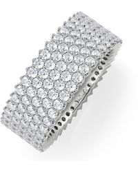 The Diamond Store - Jasmine Lab Diamond Pave Eternity Ring 3.00Ct G/Vs - Lyst