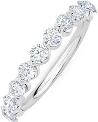 The Diamond Store - Mira 0.50Ct Lab Diamond Half Eternity Ring - Lyst