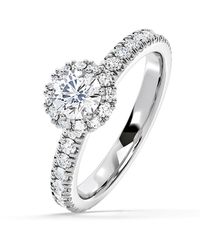 The Diamond Store - Alessandra Lab Diamond Engagement Ring 1.10Ct F/Vs1 - Lyst