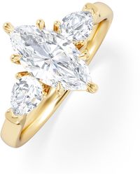 The Diamond Store - Adore 1.50Ct Marquise Cut Lab Diamond 3 Stone Engagement Ring - Lyst