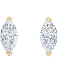 The Diamond Store - 1.00Ct Marquise Cut Lab Diamond Stud Earrings - Lyst