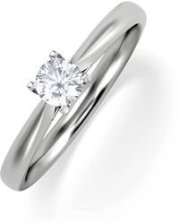 The Diamond Store - Certified Grace 18K Diamond Engagement Ring 0.25Ct - Lyst
