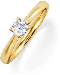 The Diamond Store - Certified Grace 18K Diamond Engagement Ring 0.25Ct-G-H/Si - Lyst