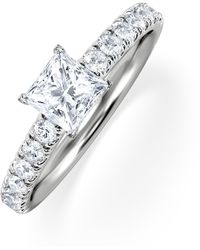 The Diamond Store - Katerina Lab Princess Diamond Engagement Ring 0.85Ct F/Vs1 - Lyst