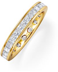 The Diamond Store - Lauren Lab Princess Diamond Eternity Ring 18K 2.00Ct G/Vs - Lyst